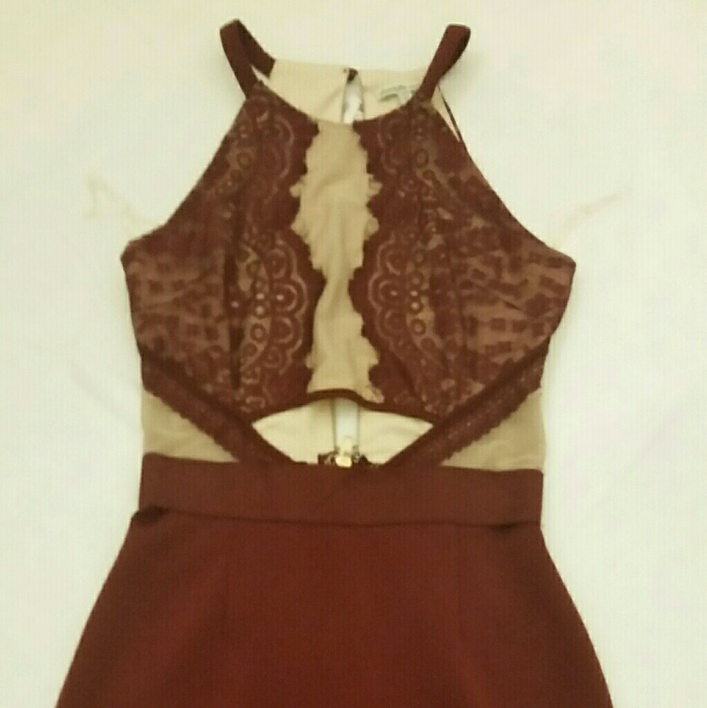 Maroon night out dress